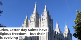 Leaders of the Church of Jesus Christ of Latter-day Saints have called for a fast on July 5, 2026, to give thanks for religious liberty. AP Photo/Rick Bowmer